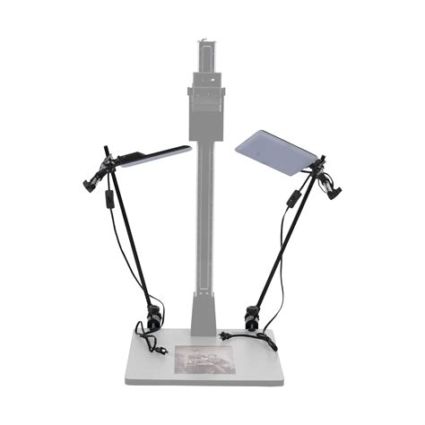 copy stand with lights